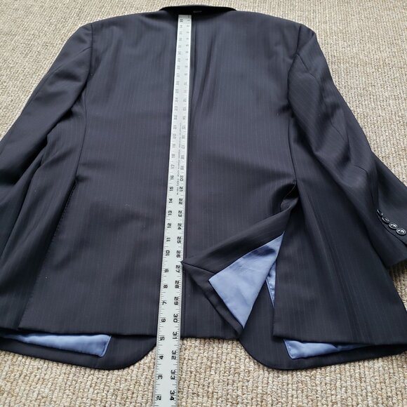 Dino Filarte Wool Navy Pinstripe Suit - Picture 8 of 14